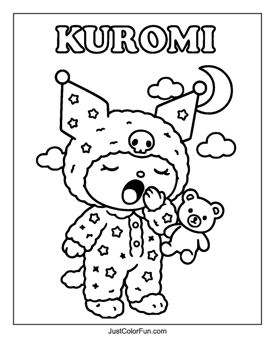 Kuromi Coloring Pages (20 Free Printable PDFs) – For All Ages